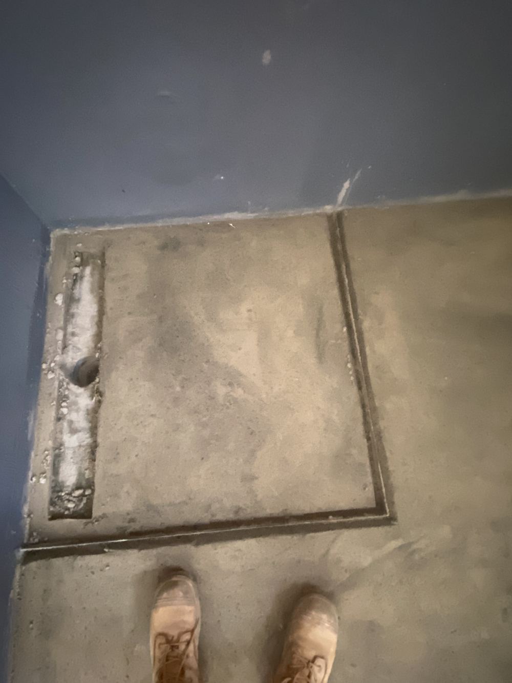 Pinholes through the shower membrane in a guest ensuite, found during a waterproofing inspection in Kellyville